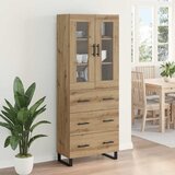  Highboard 2 kom. Umjetnički hrast 69,5 x 34 x 180 cm | shoptok.hr