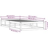  Okvir za krevet 90x200 cm od masivne borovine | shoptok.hr