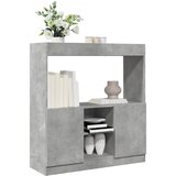 Furnova Visoka omara betonsko siva 92x33x100 cm inženirski les, (21955364) | Shoptok.si