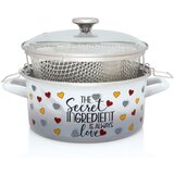 Metalac šerpa sa fritezom 24cm sa staklenim poklopcem Tajni sastojak | ePonuda.com