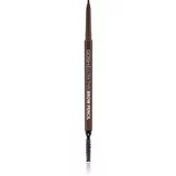 Gosh Ultra Thin natančni svinčnik za obrvi s krtačko odtenek 003 Dark Brown 0,35 g