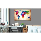  Slika na plutenoj podlozi - Colourful Ranger [Cork Map] 90x60 | shoptok.hr