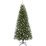 vidaXL Umestno božično drevo med 300 LED Zelena 240 cm PE in PVC | Shoptok.si