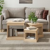 vidaXL Uklapajući stolići 3 kom boja hrasta sonome konstruirano drvo | shoptok.hr