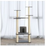vidaXL Mačje drevo s praskalniki iz sisala svetlo sivo 110 cm | Shoptok.si