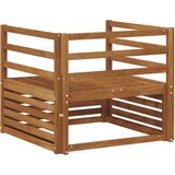  2 Komad Sofa s naslonima Prirodna - Prirodna vodoravne letvice | shoptok.hr