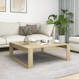 Furnova Klubska mizica sonoma hrast 100x100x35 cm iverna plošča, (21914701) Cene