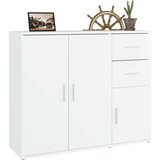  Komoda bijela 91 x 29 5 x 75 cm od konstruiranog drva | shoptok.hr