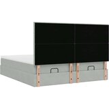 vidaXL Okvir kreveta s madracima svijetlosivi 160x200cm baršunasti | shoptok.hr