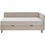 home24 LEŽALNIK, bež tekstil | Shoptok.si