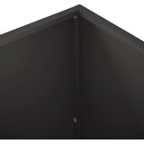  Vrtna saksija Crna 50 x 50 x 75 cm Čelična vrata | shoptok.hr