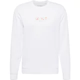 Guess Sweater majica boja pijeska / pastelno narančasta / crvena / bijela
