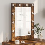vidaXL ogledalo za toalet Dimljeni hrast Drvo, Staklo 70 x 50 x 18 cm | shoptok.hr