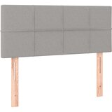 Maison Chic posteljno vzglavje - vzglavna omarica - nočna omarica svetlo sivo 90x5x78/88 cm blago, (21707061) Cene