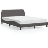vidaXL Krevet s madracem sivi 120 x 200 cm od umjetne kože Cijene