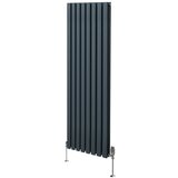 Monster ovalni stebrični radiator in ventili - 1600 mm x 480 mm - antracitno siva, (21569783) Cene
