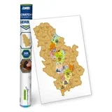 scratchy greb mapa 60x40cm - odaberite motiv ( 131765 )