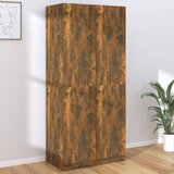 vidaXL Ormar boja dimljenog hrasta 90 x 52 x 200 cm konstruirano drvo Cijene