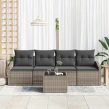  Set sofe s jastukom s jastukom 5 pcs Siva poliratan | shoptok.hr