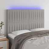  Uzglavlje svjetlosivo 144x5x118/128 cm od tkanine | shoptok.hr