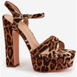 Boto Womens Sandals On A Heel And Platform Eco Leather Beige Lomman | Shoptok.si