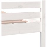  Posteljni okvir bel iz trdnega lesa 135x190 cm 4FT6, (20643086) | Shoptok.si