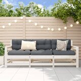 Maison Chic Seti vrtnega pohištva - Vrtna garnitura - Vrtni pohištvo set 3-delna bela trdna borovina, (21816650) | Shoptok.si