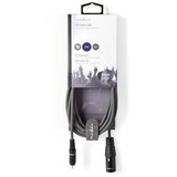 Nedis COTH15205GY30 Unbalanced Audio Cable XLR 3-Pin muski na RCA muski, 3m, PVC, Dark Grey Cene
