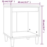  Noćni ormarić crni 40x35x50 cm od konstruiranog drva | shoptok.hr
