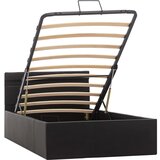  The Living Store Dvižni posteljni okvir LED črno umetno usnje 100x200 cm - Posteljni Okvir, (21454140) | Shoptok.si