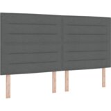 Box Postelja z vzmetnico z vzmetnico Temno siva 180 x 200 cm blago, (5000141791) Slike