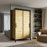 ADRK Drsna garderobna omara BRIG, 120 cm - HRAST ARTISAN-RNA | Shoptok.si