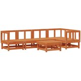  Set lounge namještaja za vrt 6 pcs Voštanosmeđa | shoptok.hr