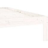  Okvir za krevet od masivne borovine bijeli 100 x 200 cm | shoptok.hr