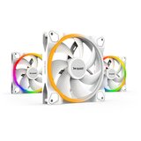 Be Quiet! LIGHT WINGS White (BL102) triple pack RGB 140mm 4-pin PWM bel ventilator, (21061296) | Shoptok.si