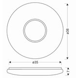 Lesnina XXXL STROPNA LED-SVETILKA Uran 1850 lm 4000 K | Shoptok.si
