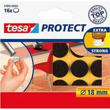 Tesa Blazinice Protect (Ø 18 mm, rjava, 16 kos)