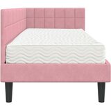  Kutni krevetni okvir s madracem 2 kom. Ružičasta 80 x 200 cm | Shoptok.si