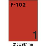  ETIKETE ILK 210X297MM PK100L FORNAX F-102 CRVENE | Shoptok.si