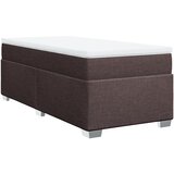  Krevet s oprugama i madracem tamnosmeđi 90 x 190 cm od tkanine | shoptok.hr