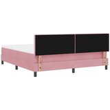  LED Box Spring Krevet Ružičasta 180 x 200 cm Baršun | shoptok.hr