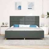  Postelja Temno Siva 200x200 cm Tkanina, (22049121) | Shoptok.si