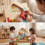 Smania Drvena igra sa kockama za decu TetriWood™ | Eponuda.com