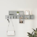  Vješalica za kapute na zidu Betonska siva 100 x 12 x 43.5 cm | shoptok.hr