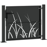  Vrtna vrata Crna 110 x 105 cm Čelik s praškastim premazom | Eponuda.com