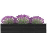 vidaXL Povišena vrtna gredica pocinčani čelik 320x40x45 cm antracit Cijene
