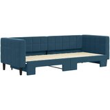  Dnevni krevet na razvlačenje plavi 80 x 200 cm baršunasti | shoptok.hr
