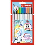 Stabilo flomaster PEN 68 BRUSH 12 KOM S | shoptok.hr