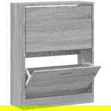 Maison Chic Omarica za obutev - Kopa za čevlje siva sonoma 63x24x81 cm inženirski les, (21778037) | Shoptok.si