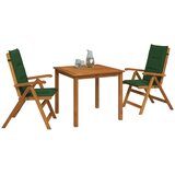  3-dijelni vrtni blagovaonski set Prirodna Čvrsto drvo akacije | shoptok.hr